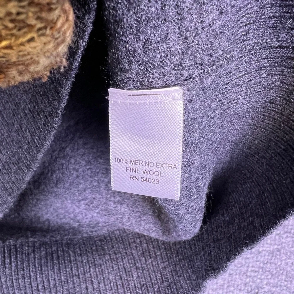 Banana Republic Extra Fine Merino Wool Sweater Boys L Gray School Uniform Winter